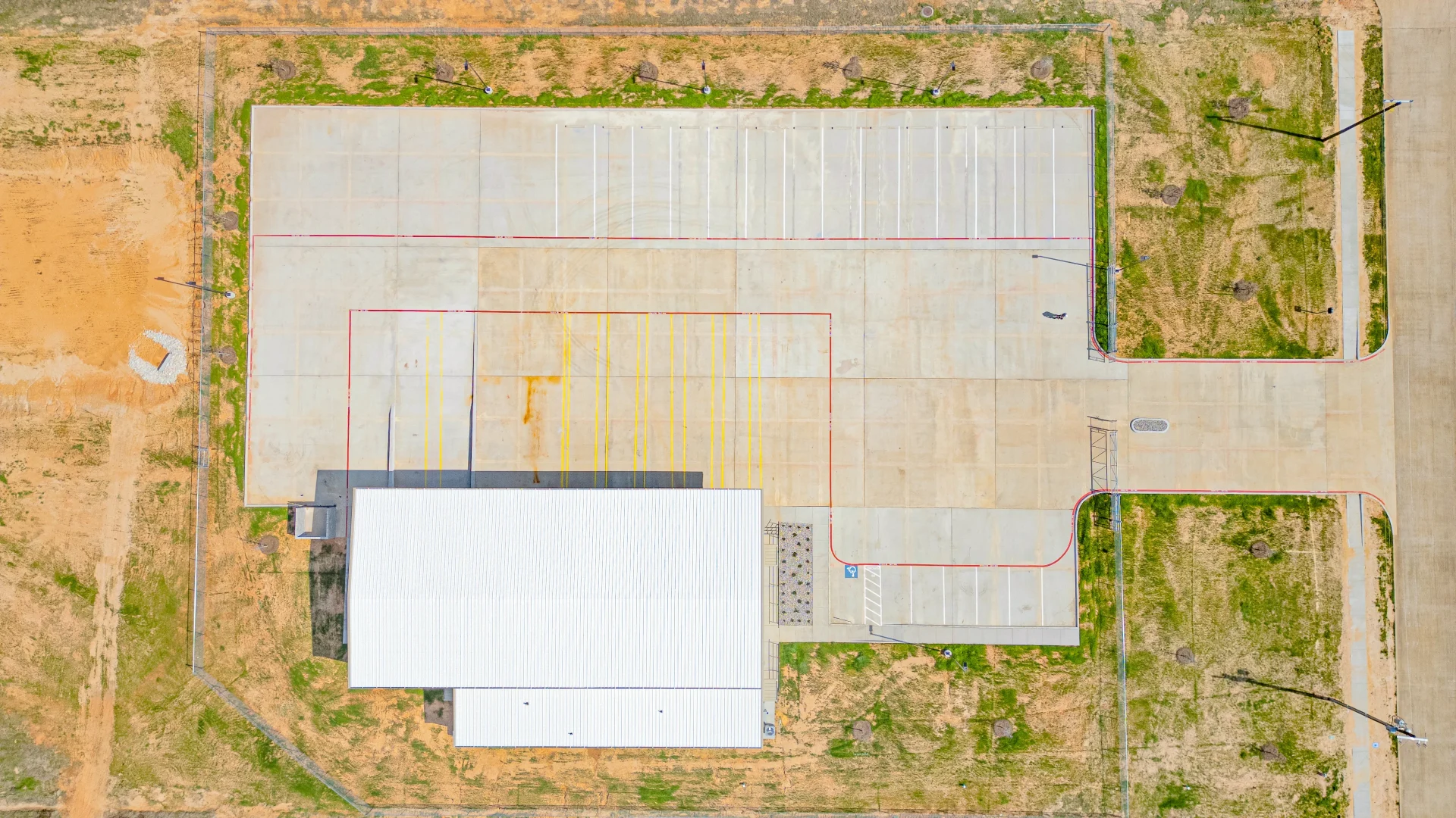 warehouse aerial view